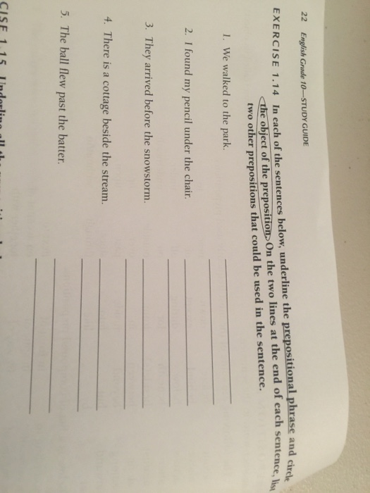 22 English Grade 10 Study Guide The Object Of The Chegg Com