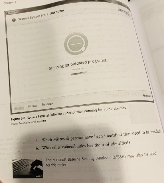Chapter 3 Secun nia System Score Unknown Scanning for outdated programs... Figure 3-8 Secunia Personal Software Inspector too