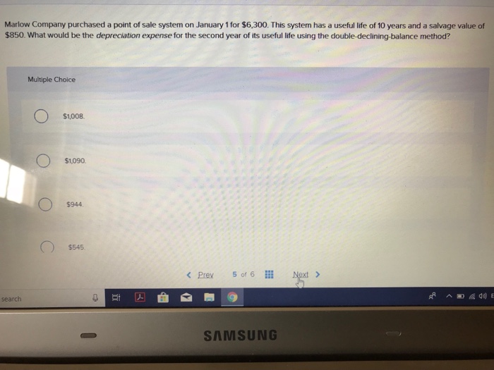 Solved Marlow Company Purchased A Point Of Sale System On Chegg Com