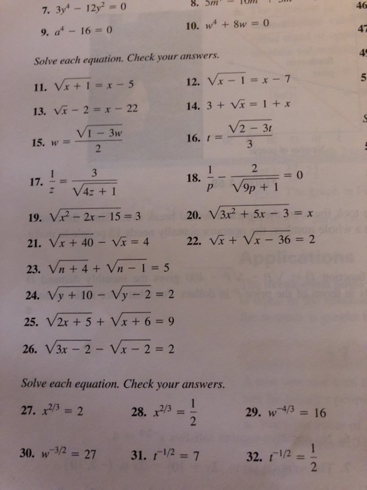 46 47 45 10 W4 8w 0 9 A4 16 0 Solve Each Chegg 