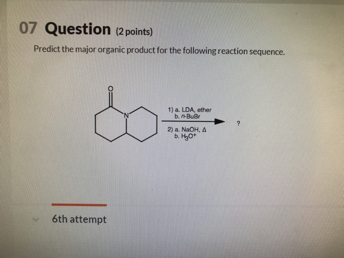 07 Question 2points Predict The Major Anic Chegg 