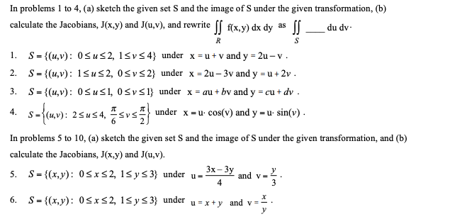 Solved In Problems 1 To 4 A Sketch The Given Set S And Chegg Com