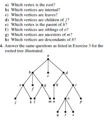 Solved A Which Vertex Is The Root B Which Vertices Are Chegg Com