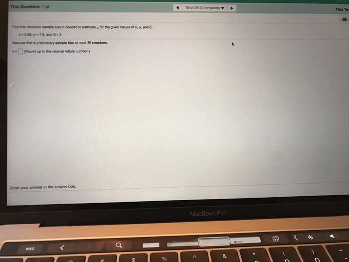Solved Find The Minimum Sample Size N Needed To Estimate Chegg Com