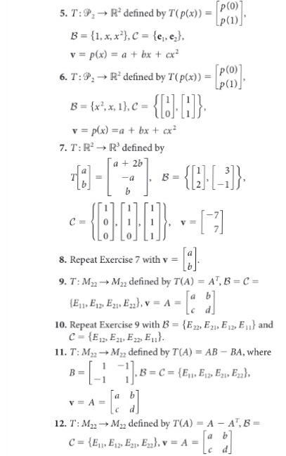 Solved Exercises 6 6 In Exercises 1 12 Find The Matrix Chegg Com