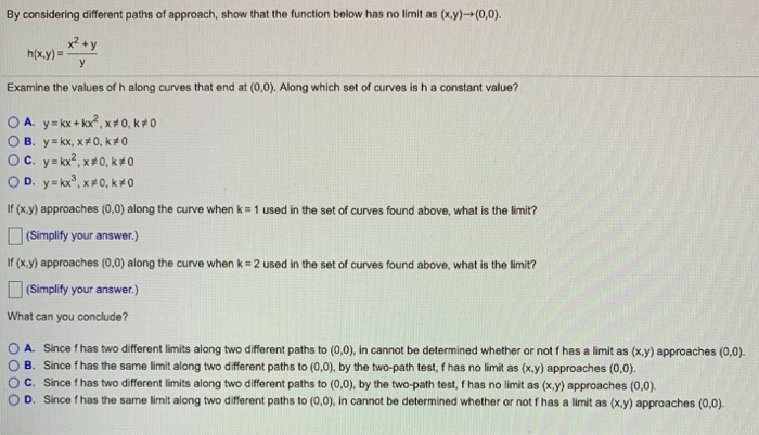 Solved By Considering Different Paths Of Approach Show T Chegg Com