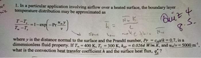 Solved O 1 In A Particular Application Involving Airflow Chegg Com