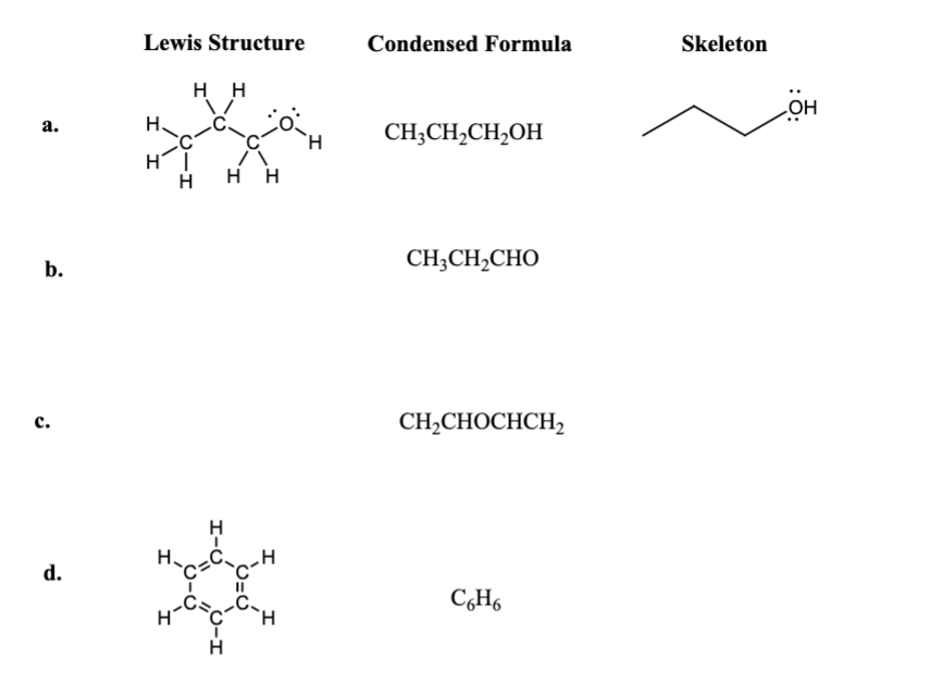 Ch3ch2ch2oh lewis structure. 