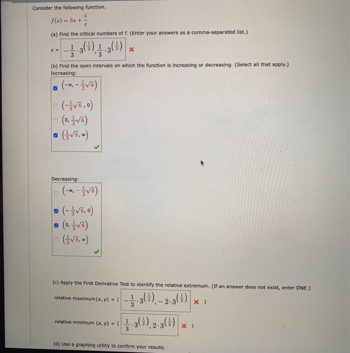 Locate The Absolute Extrema Of The Function On The Chegg Com