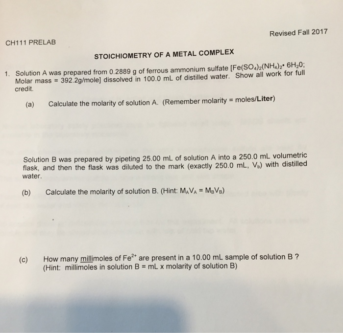 Chemistry Archive October 05, 2017