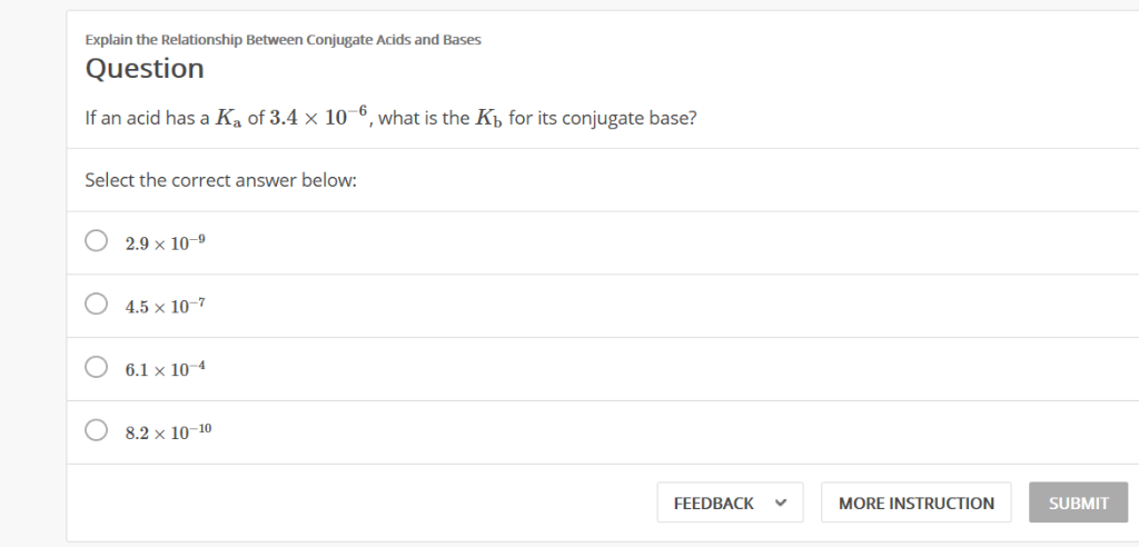 Solved Explain The Relationship Between Conjugate Acids A