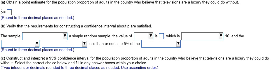 Solved Verify the confidence interval P^tilde plusminus