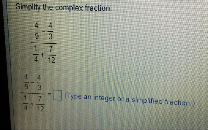 3 4 7 12 as a fraction