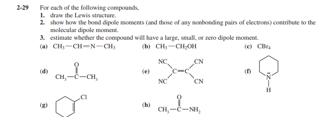 Solved 2 29 For Each Of The Following Compounds 1 Draw Chegg Com