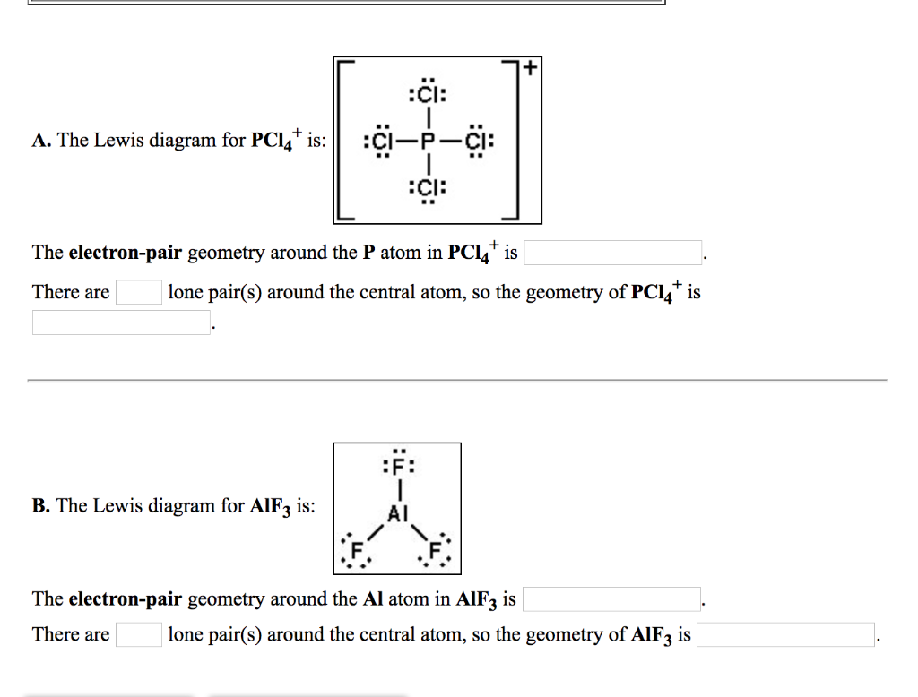 Solved Cl A The Lewis Diagram For Pci4 Is Ci R Ci Ci Chegg Com