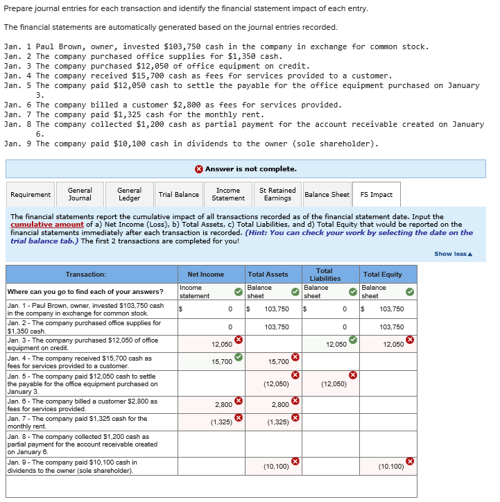 Solved] Please provide finanical accounting journal entries using