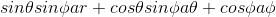 sin\theta sin\phi ar+cos\theta sin\phi a\theta +cos\phi a\phi