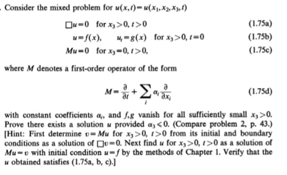 Solved Consider The Mixed Problem For U X U X X2x3 1 Chegg Com