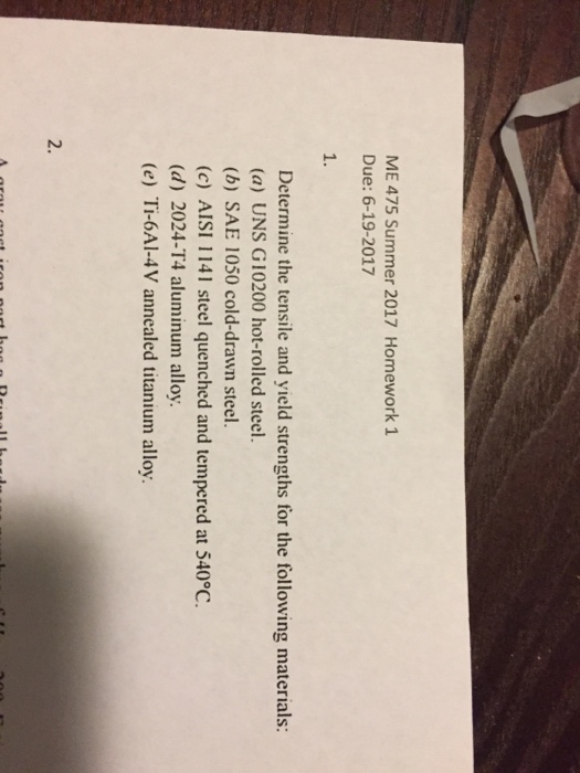 Tensile And Yield Strength Of Uns G10200 Hot Rolled Steel 43+ Pages Solution [725kb] - Updated 