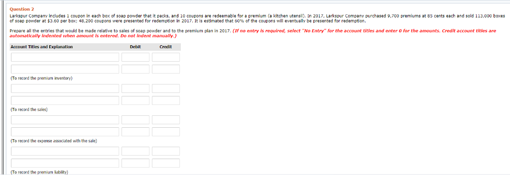 Solved Question 2 L Ar Spur Company Inc Des I Coupon In E