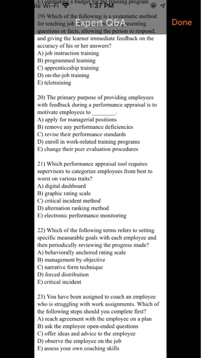 Solved 忐wepit寧a Budget Gyp庥ining Program 19 Which O Chegg Com