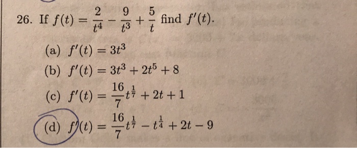 Solved If F T 2 T 4 9 T 3 5 T And F T A F T Chegg Com