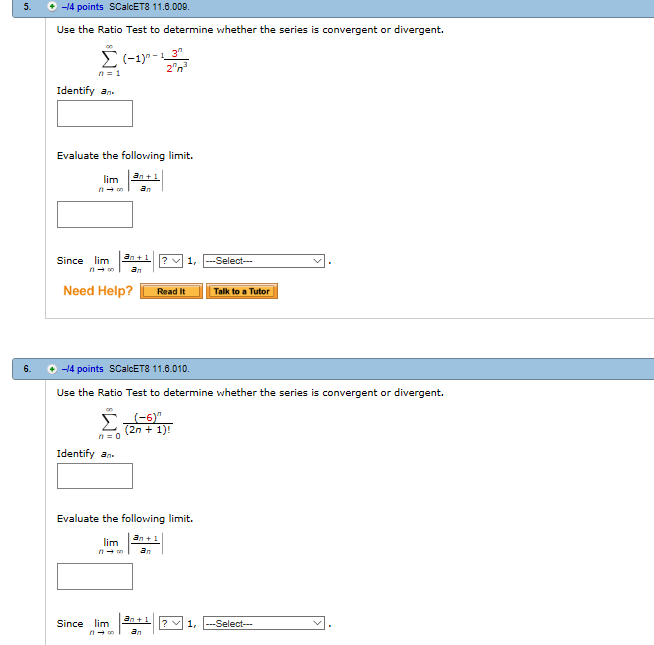 Solved Use The Ratio Test To Determine Whether The Series Is Chegg Com