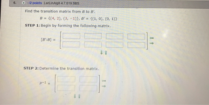 find transition matrix calculator