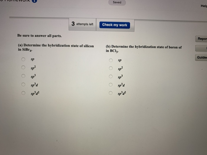 Solved Saved Help 3 Attempts Left Check My Work Be Sure T