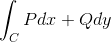 int _{C} P dx + Q dy