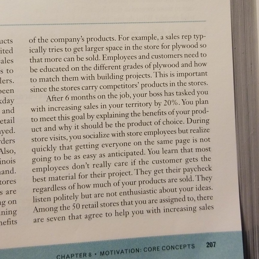 Employee motivation -- a short case study answers image