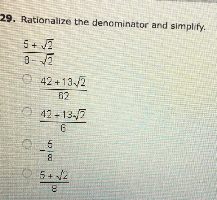 Calculation of 5 Square Root 8