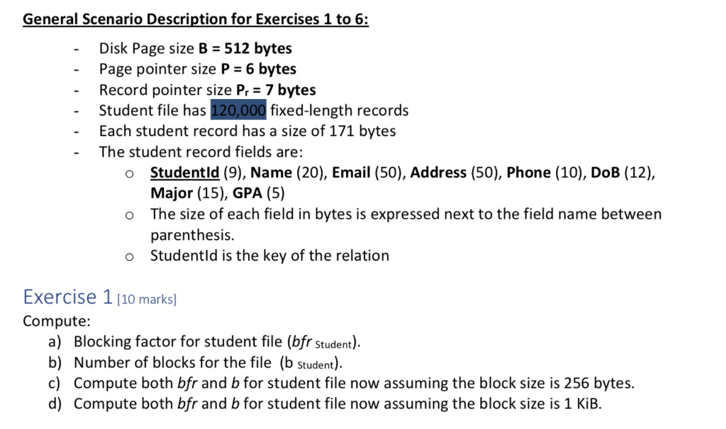 Solved General Scenario Description For Exercises 1 To 6 Chegg Com