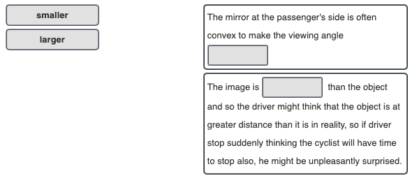Solved The Writing On The Passenger Side Mirror Of Your C Chegg Com