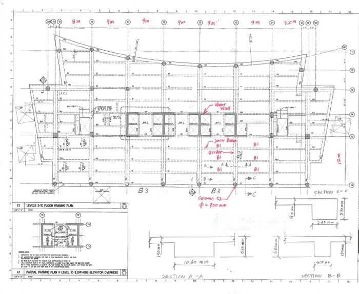 Solved Question 2 The Typical Floor Plan Of A 20 Story Of