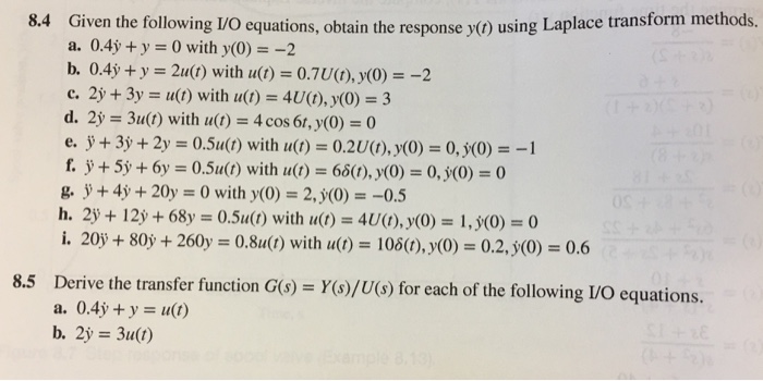 Solved 8 4 Given The Following Ivo Equations Obtain The Chegg Com