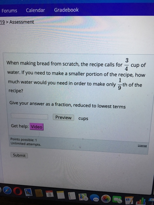 If a recipe calls for 2 3/4 cups of flour and you want to triple