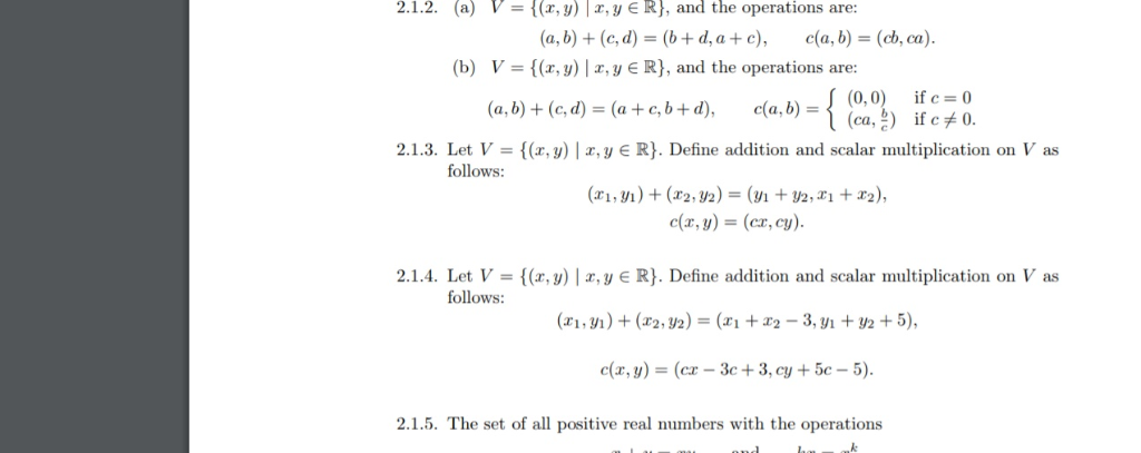 Solved For Problems 2 1 3 Determine Which Sets Are Vector Chegg Com