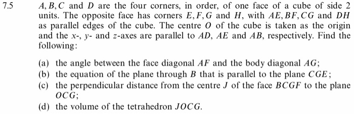 Solved A B C And D Are The Four Corners In Order Of On Chegg Com