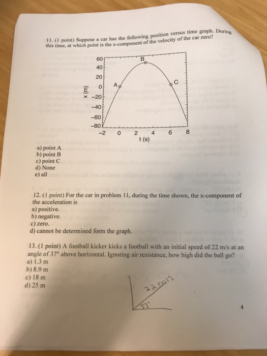 Solved 11 I Point S This Time At Which Point Is T Upp Chegg Com