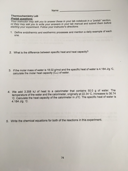Thermochemistry lab essay image