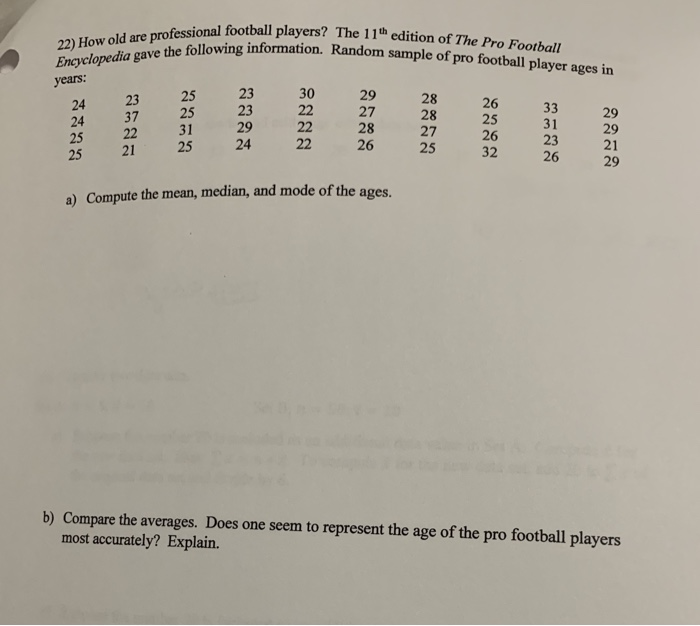 Solved The 11th Edition of The Pro Football Encyclopedia