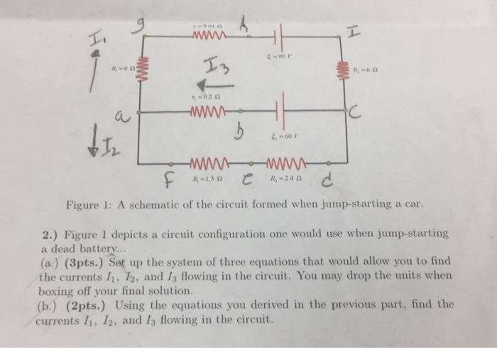 Solved 2 Figure 1 A Schematic Of The Circuit Formed When Chegg Com