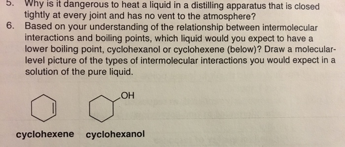 Solved Distillation Of Organic Liquids Need Help Chegg Com