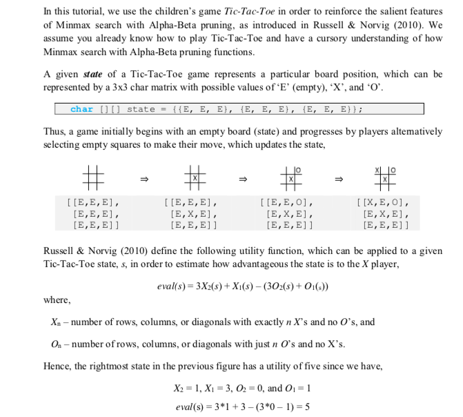 Adversarial Search In The Tic Tac Toe Alpha Beta S Chegg Com