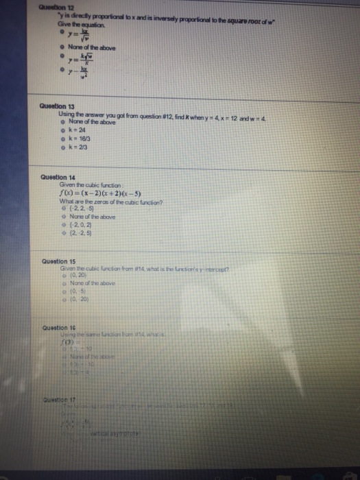 Solved Y Is Directly Proportional To X And Is Inversely Chegg Com