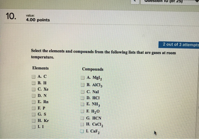 Solved Uestion I0 Of 25 10 00 Points Value 2 Out Of 3 A