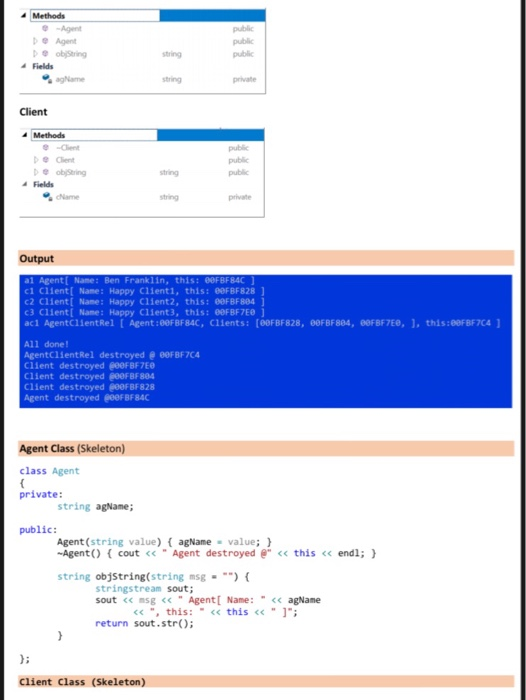 Methods e-Agent b Agent public public string Fields string Client Methods Client string public Fields Name string private Out