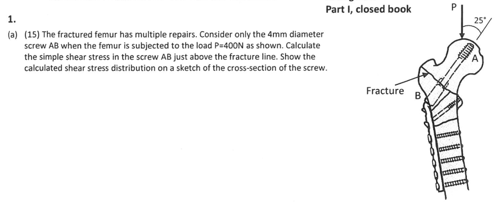 Solved Part I Closed Book 1 25 A 15 The Fractured