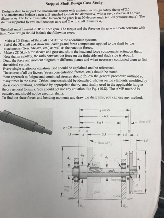 Shaft design report image